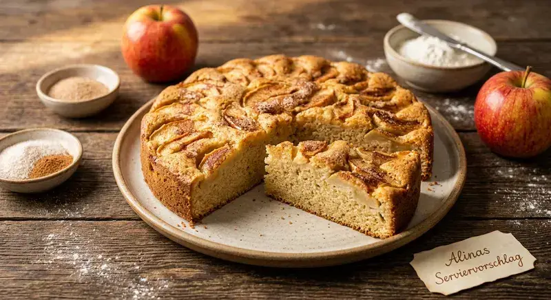Goldener Apfelkuchen