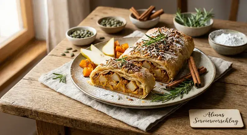 Goldener Birnen-Strudel zum Niederknien
