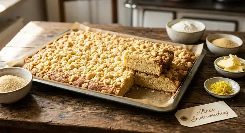 Goldener Hefe-Streuselkuchen