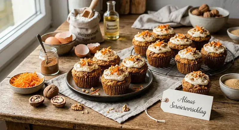 Goldener Muffin frisch gebacken