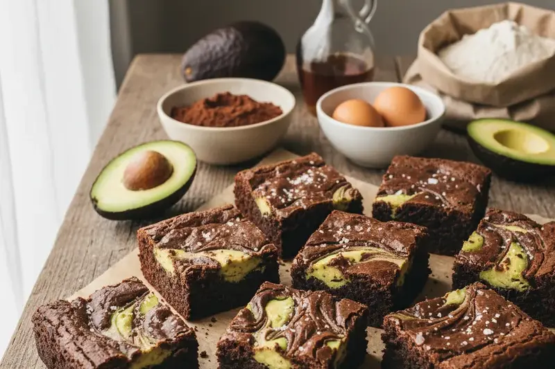 Goldener Schoko-Brownie aus dem Backery-Ofen