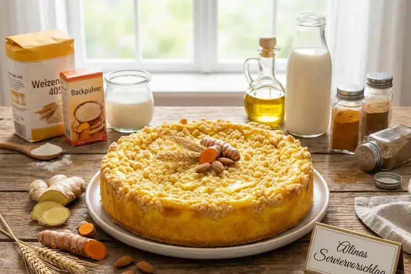 Goldener Sunshine Zupfkuchen