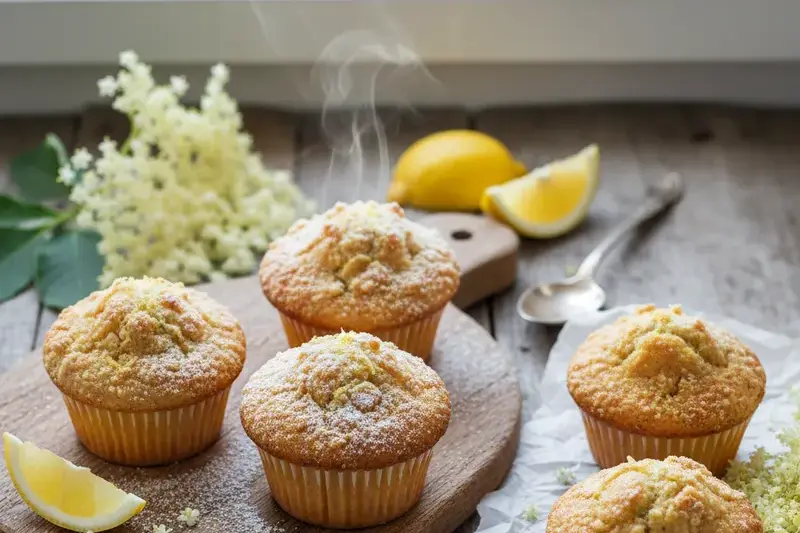 Goldener Zitronen-Muffin aus dem Backery-Ofen