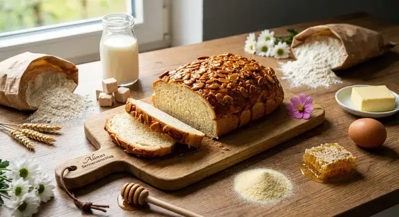 Goldenes Karamell-Brot zum Verlieben