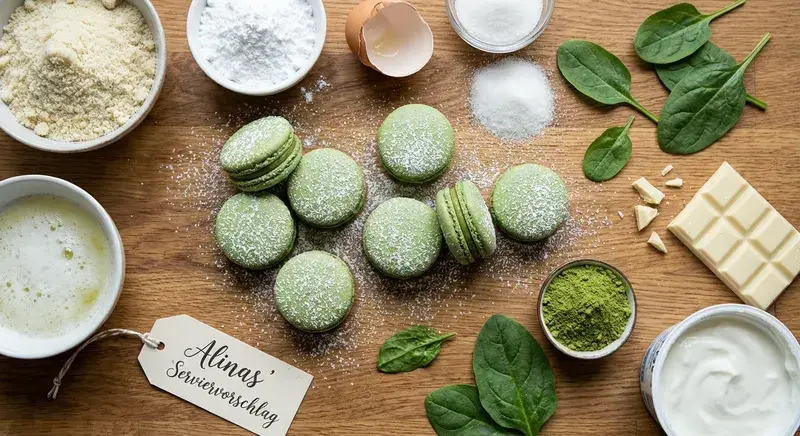 Green Power Macarons
