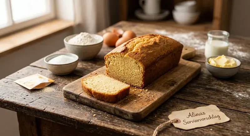 Grundrezept für einen Rührkuchen in der Kastenform