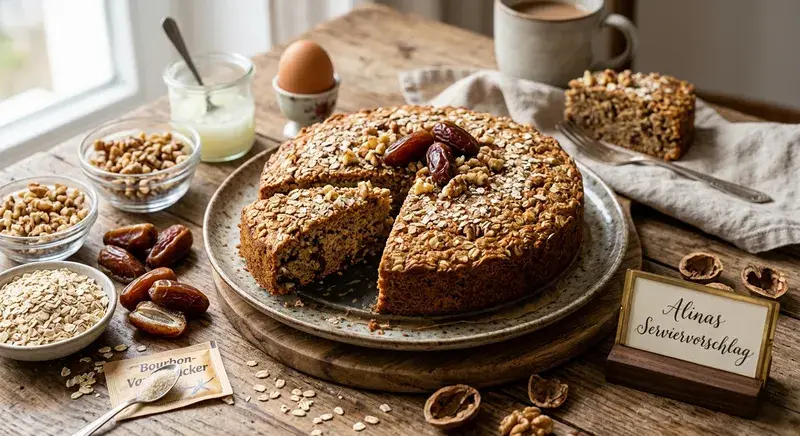 Hafer Dattel Kuchen