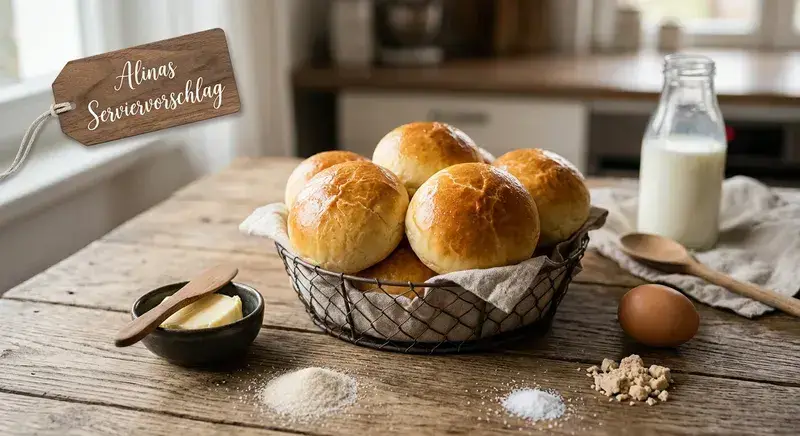 Hausgemachte Brötchen in Bestform
