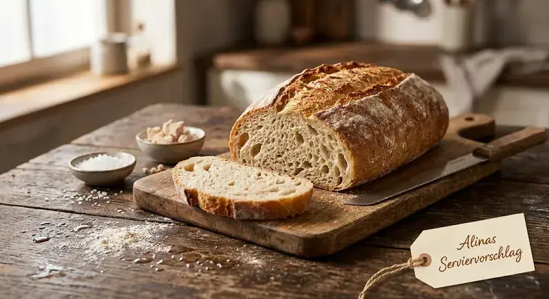 Hausgemachtes Hefe-Brot frisch gebacken