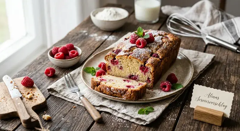 Hausgemachtes Himbeer-Brot