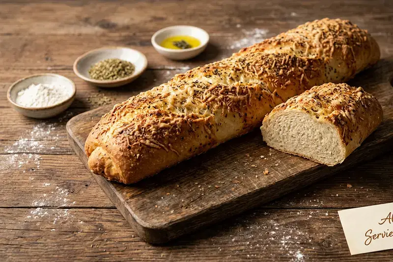 Hausgemachtes Käse-Brot