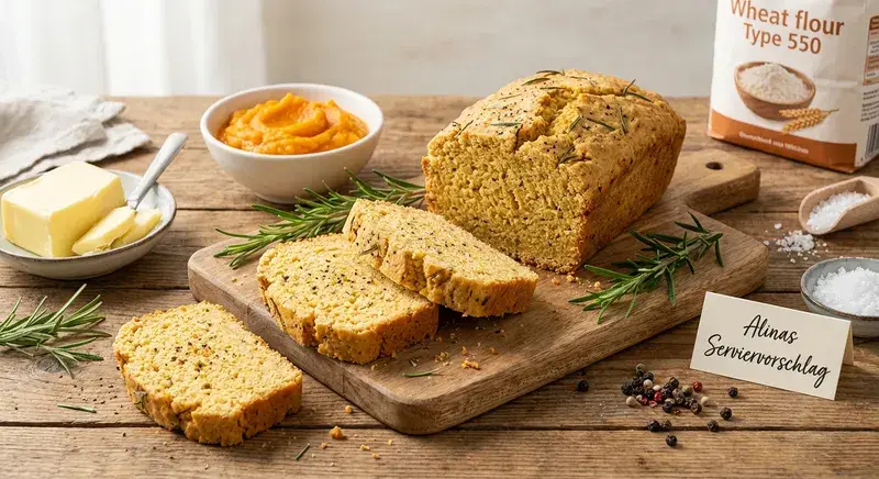 Hausgemachtes Kürbis Brot