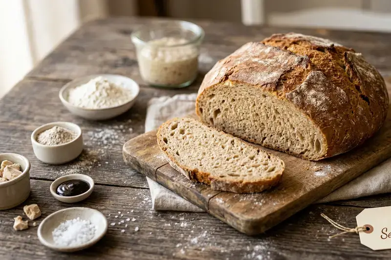 Hausgemachtes Sauerteig Brot