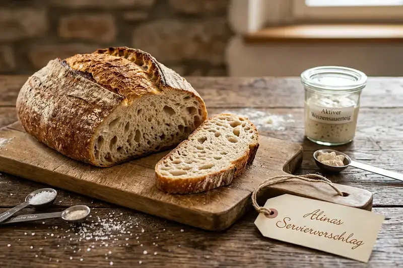 Hausgemachtes Sauerteig-Brot