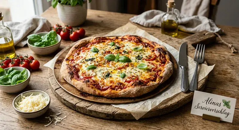 Herzhafte Quark-Pizza
