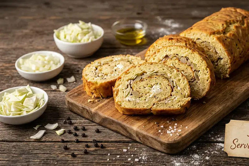 Herzhafter Kohl Quark Kuchen