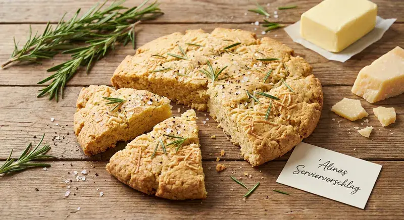 Herzhaftes Rosmarin-Shortbread Brot