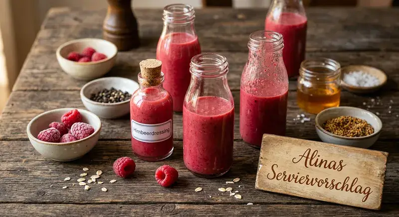 Himbeerdressing einfach selbst machen perfekt auf Vorrat