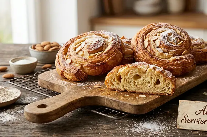 Himmlische Mandelschnecken aus Hefeteig