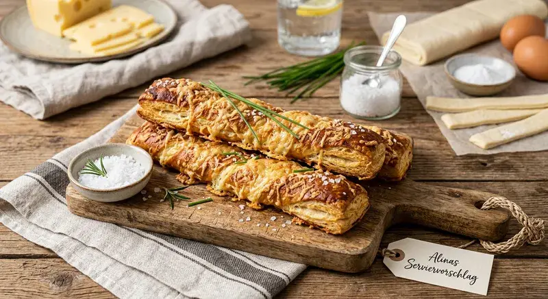 Käse-Laugen-Stangen Blitz-Brotzeit deluxe