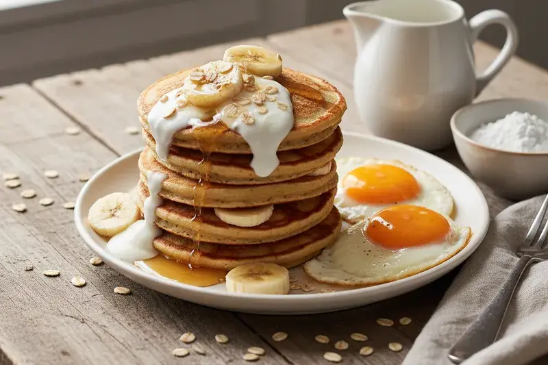 Klassische Joghurt Pancakes