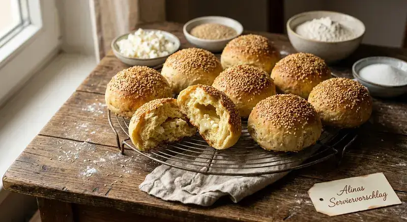 Klassische Käse-Brötchen