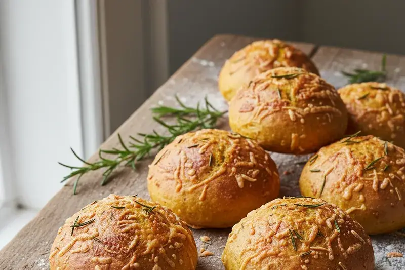 Klassische Kürbis Brötchen