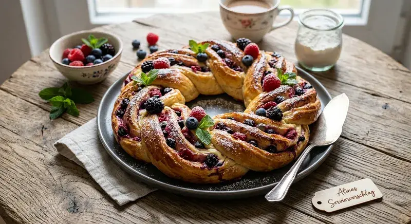 Klassischer Beeren Hefezopf