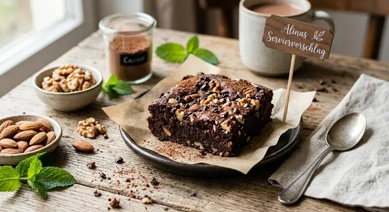 Klassischer Nuss-Brownie fürs Kaffeekränzchen