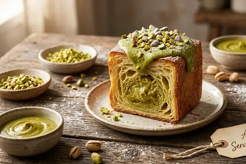 Klassischer Pistazien-Croissant