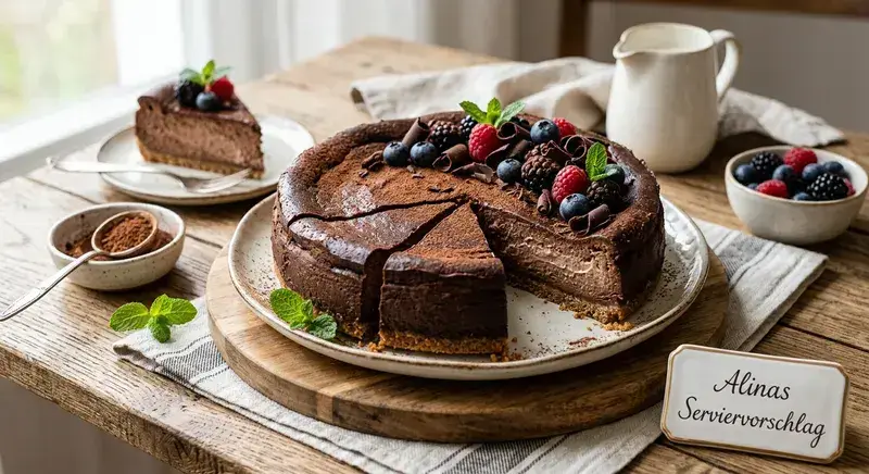 Klassischer Schoko-Käsekuchen wie von Oma