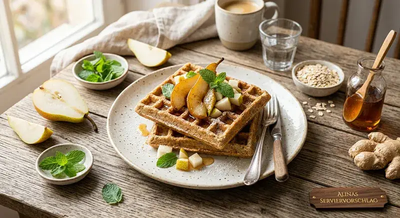Klassischer Waffel frisch gebacken
