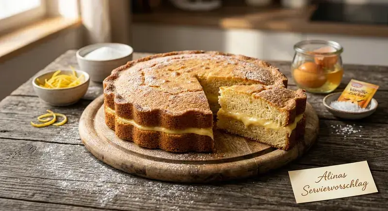 Klassischer Zitronen Rührkuchen