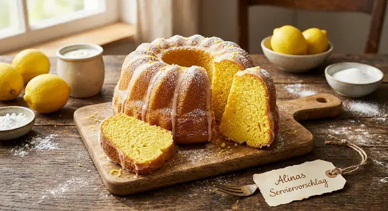 Klassischer Zitronen Rührkuchen