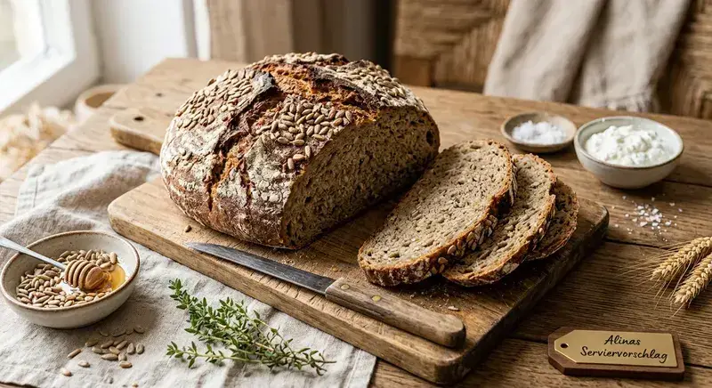 Klassisches Quark-Brot zum Verlieben