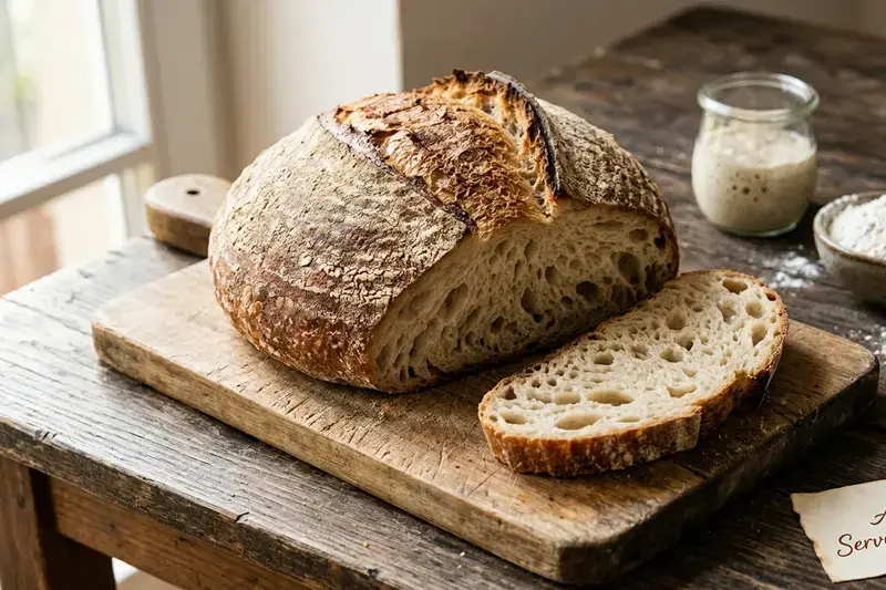 Klassisches Sauerteig Brot