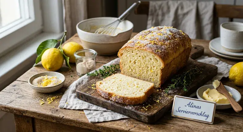Klassisches Zitronen Brot
