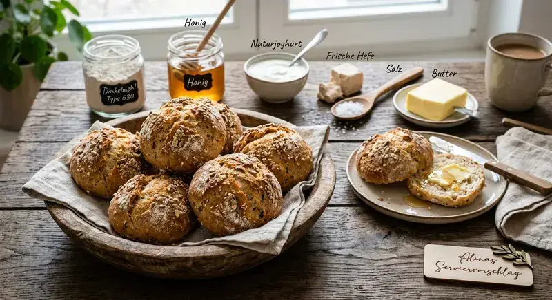 Knusprige Joghurt-Brötchen nach Hausfrauen-Art