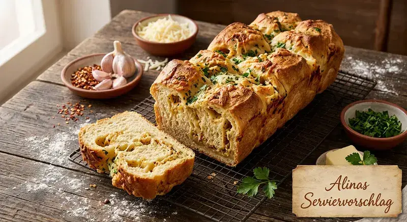 Knusprige Knoblauch Käse Zupf Sterne Ein unwiderstehlicher Genuss