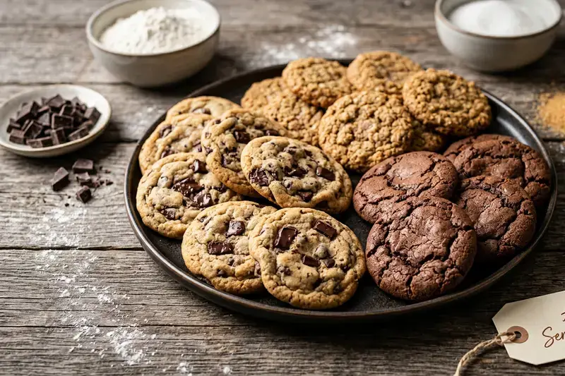 Knuspriger Cookie nach Hausfrauen-Art