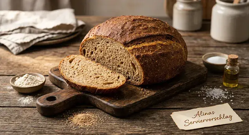 Knuspriges Nuss-Brot frisch gebacken