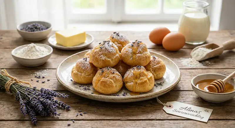 Lavendel Honig Profiteroles Ein französischer Traum