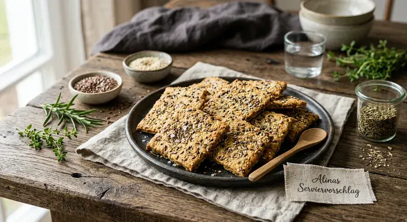 Leinsamen Crackers