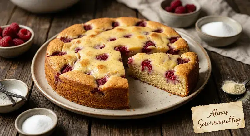 Luftiger Himbeer-Pudding