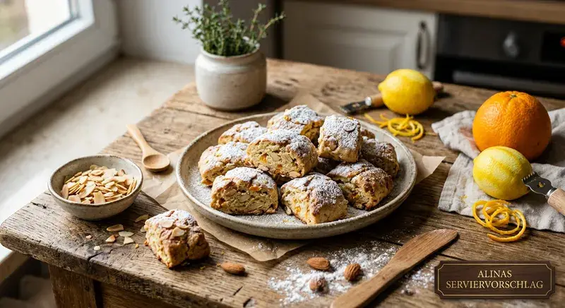 Mandel-Zitrus Stollen-Häppchen Express