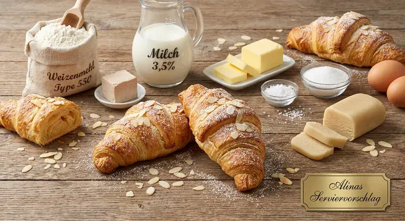 Cremiger Marzipan-Croissant fürs Kaffeekränzchen