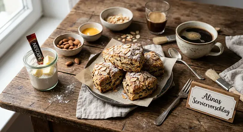 Mokka-Mandelscones Blitz-Genuss