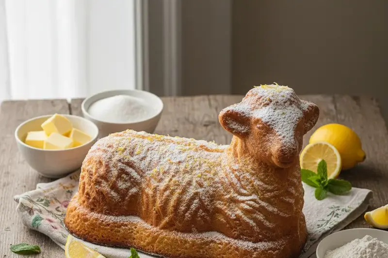 Osterlämmchen im Zitronenmantel