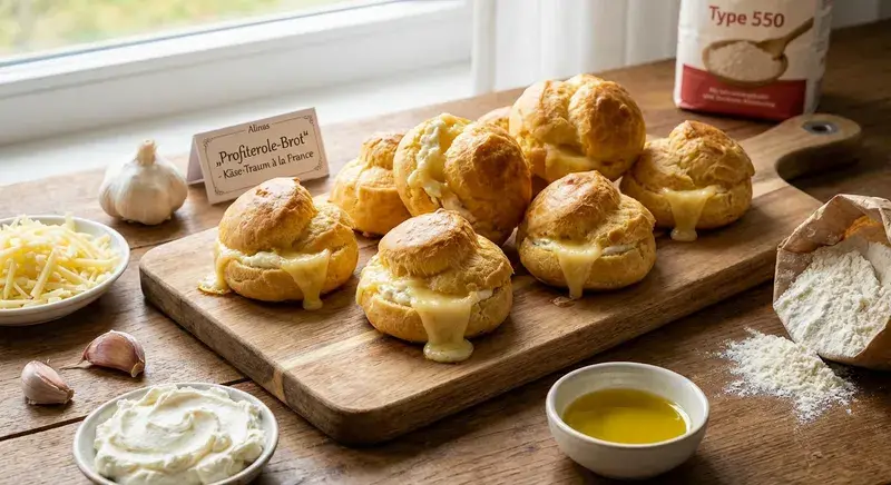 Profiterole-Brot Käse-Traum à la France
