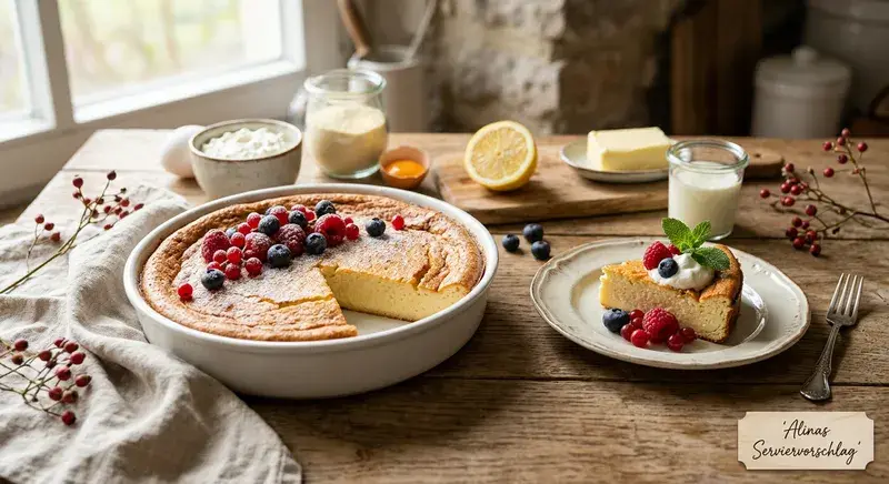 Quarkkuchen ohne Boden